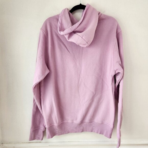 Adidas Essentials Brandlove Hoodie Hooded Sweatshirt Front Pocket Purple M - Picture 3 of 9